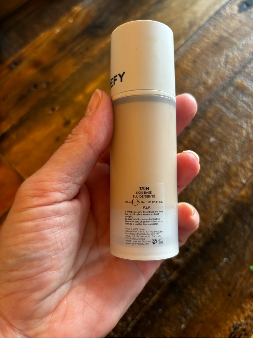 Authentic REFY Skin Base Hydrating Gel Skin Tint in shade 170N Ala. - Picture 2 of 5